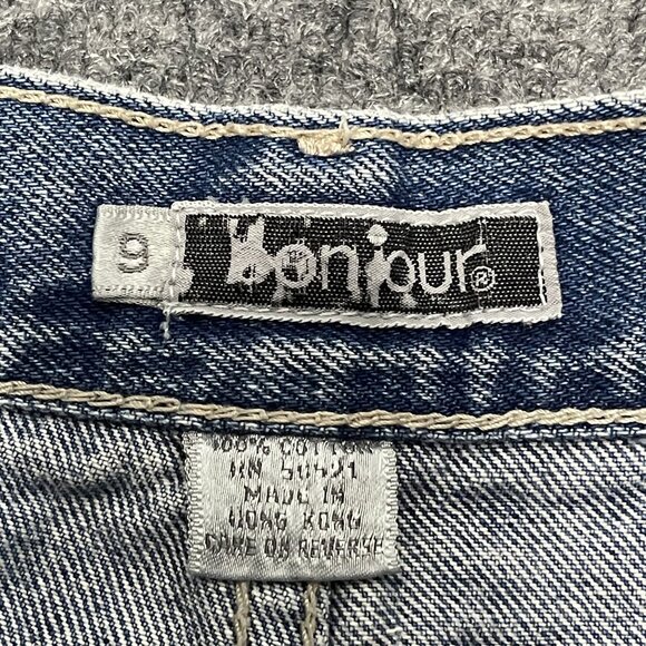 Bonjour Womens High-Waisted Vintage 80's Blue Jeans Size 9 - Picture 3 of 10